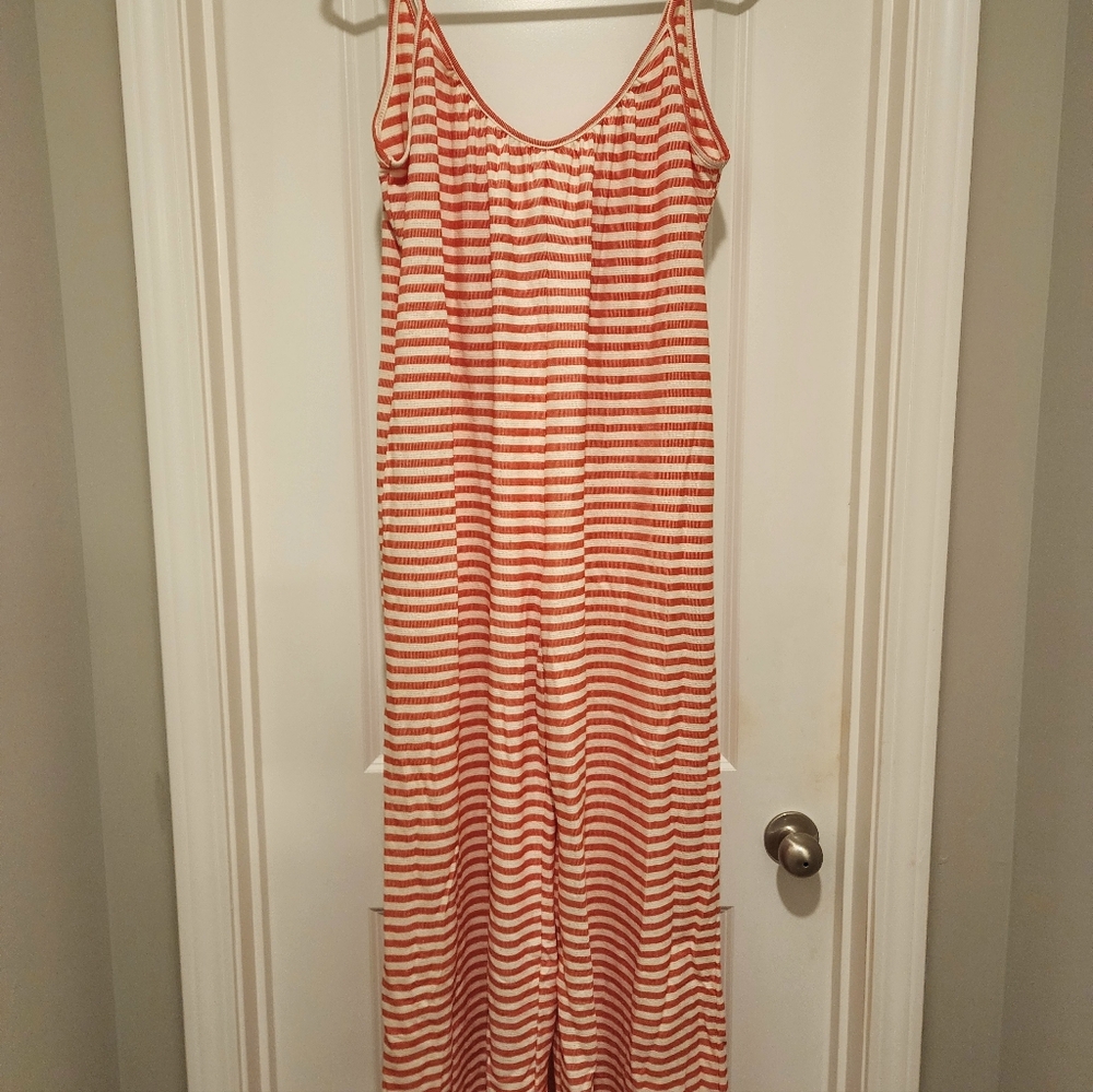 Striped Sleeveless Jumpsuit